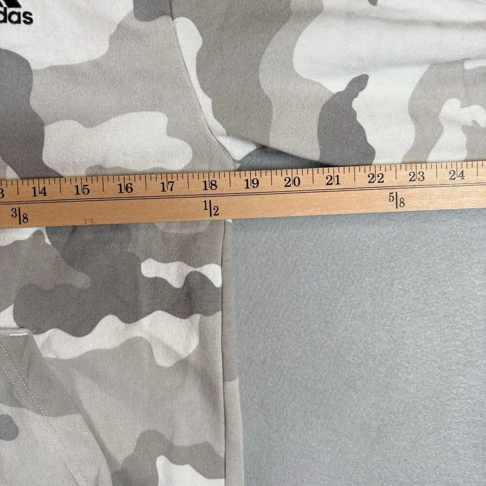 Adidas Originals Youth Large Snow Camo Crewneck Sweatshirt Pocket Back to School